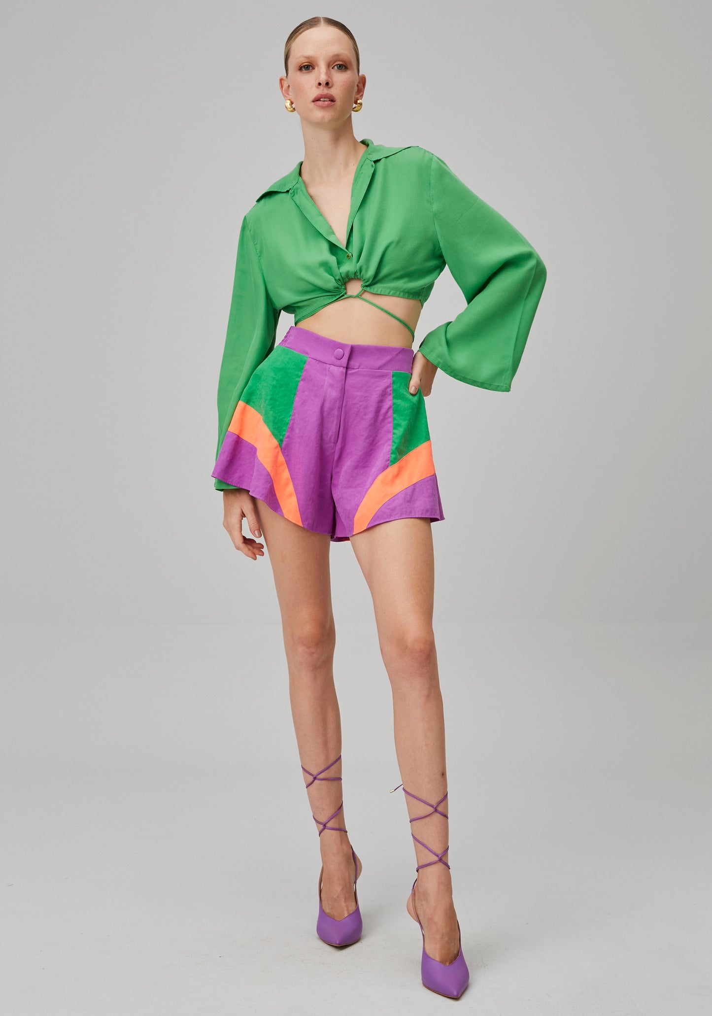 Short boxer cintura alta