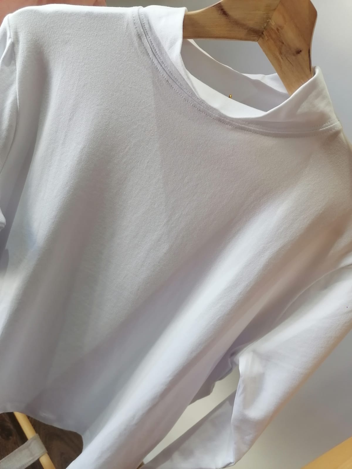 Teté basic invierno cuello alto color blanco